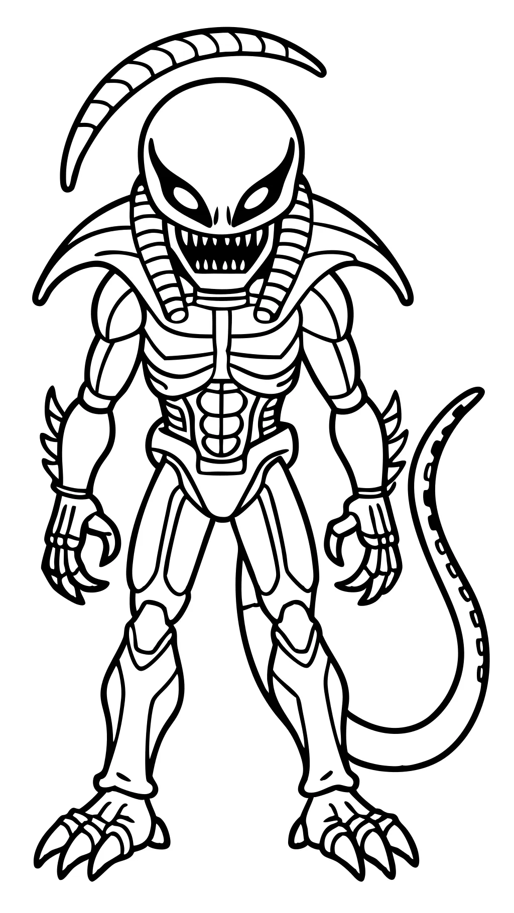 xenomorph coloring pages